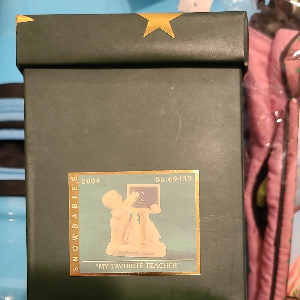 Department 56 Snowbabies 'My Favorite Teacher' Figurine - Green Box